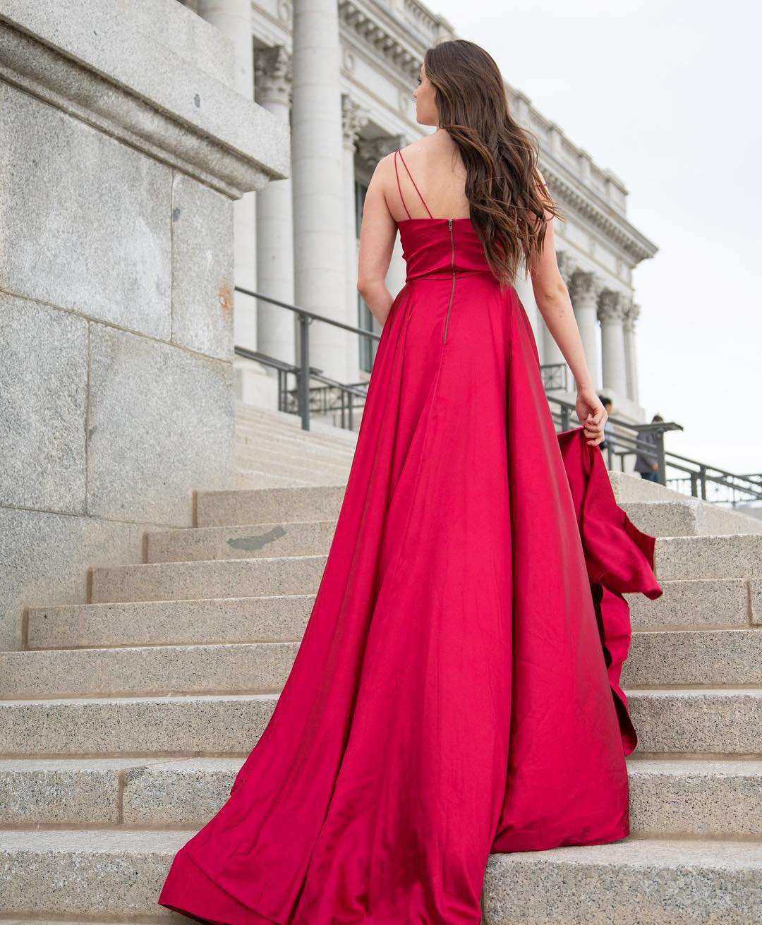 Red Bridesamid Dresses 